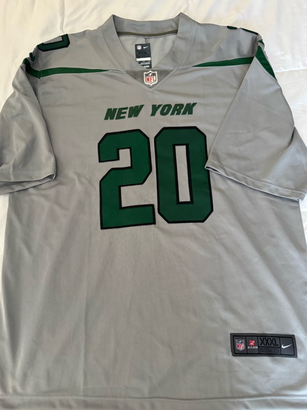 Nike On Field New York Jets Breece Hall Jersey #20 3XL NFL Football Stitched